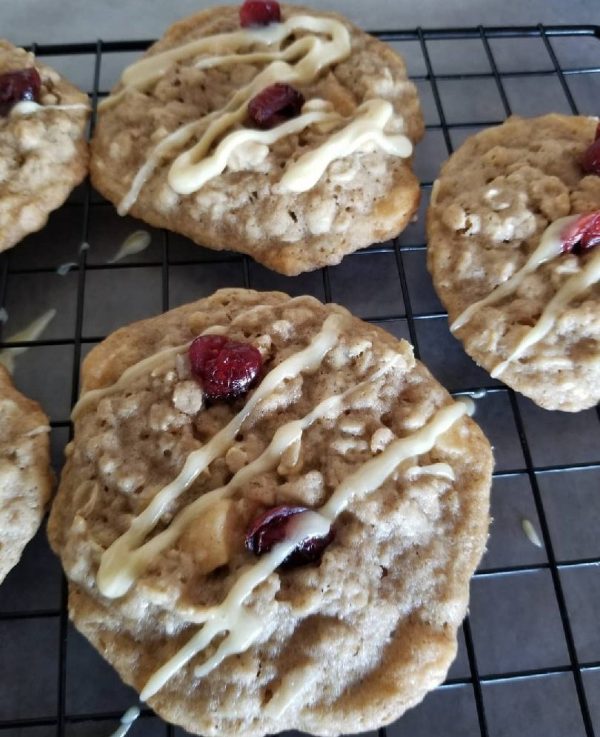 Brown Butter White Chocolate Cranberry Oatmeal Cookies